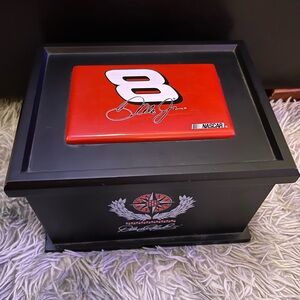 Black and Red Dale Earnhardt Jr NASCAR Memorabilia Box
